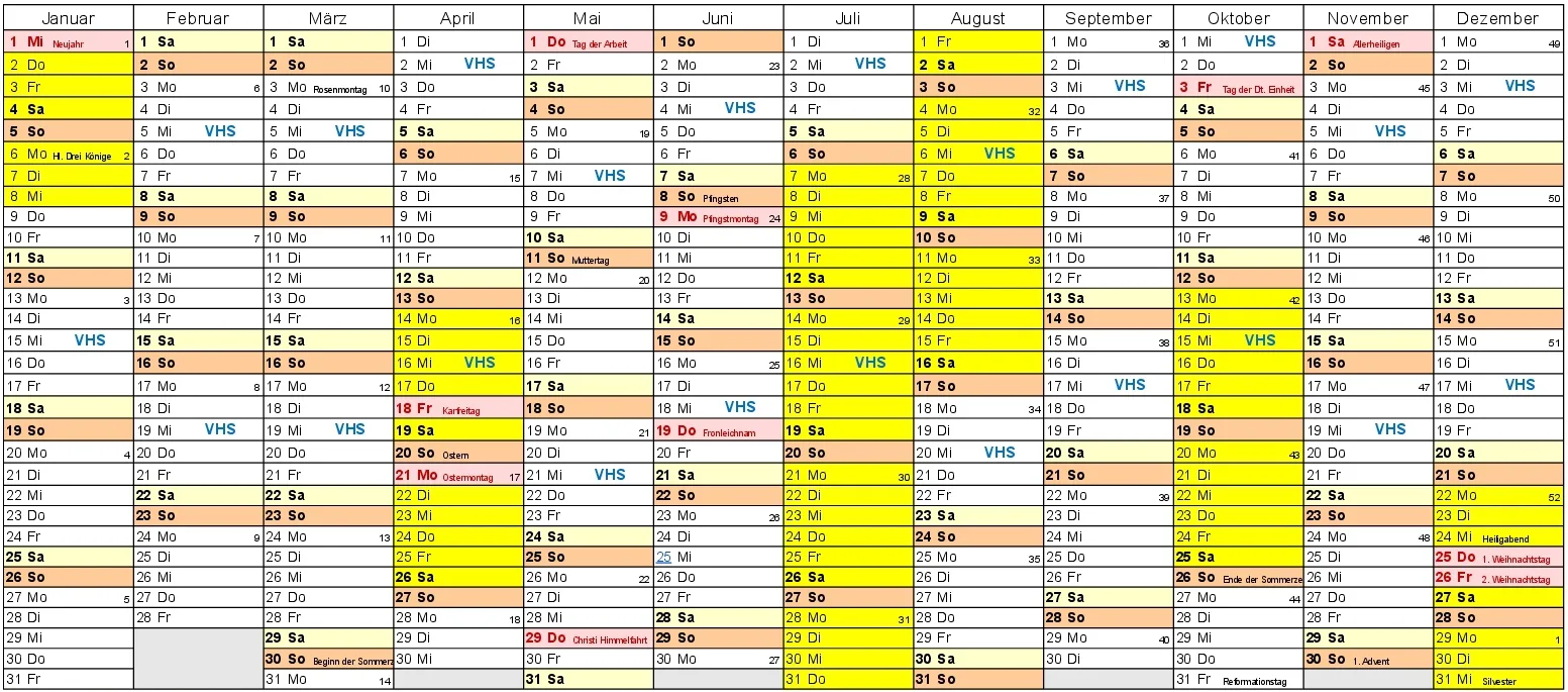 Kalender 2025 - Digitale Botschafter Jockgrim, Terminübersicht der offene Sprechstunde, 16:00 - 18:00 Uhr