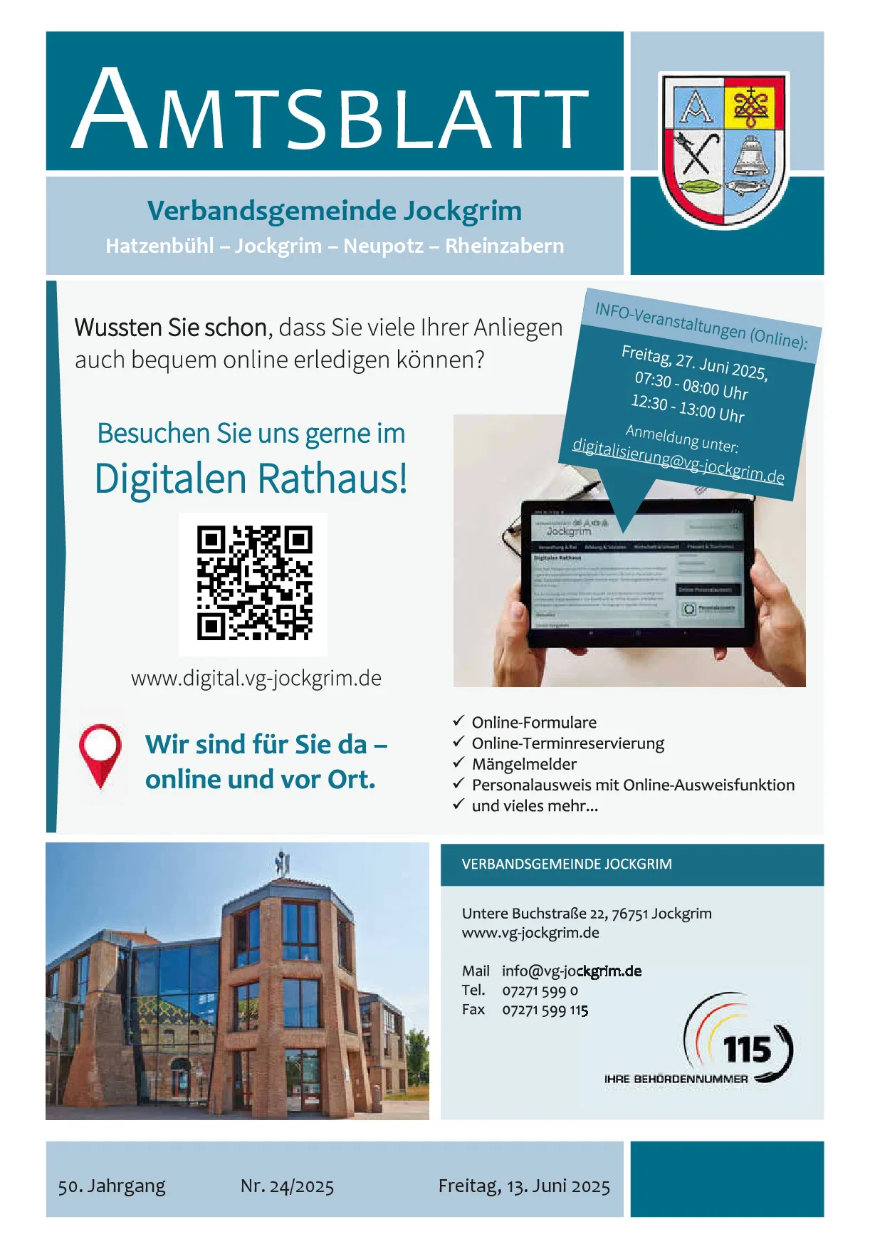 Amtsblatt Titelseite